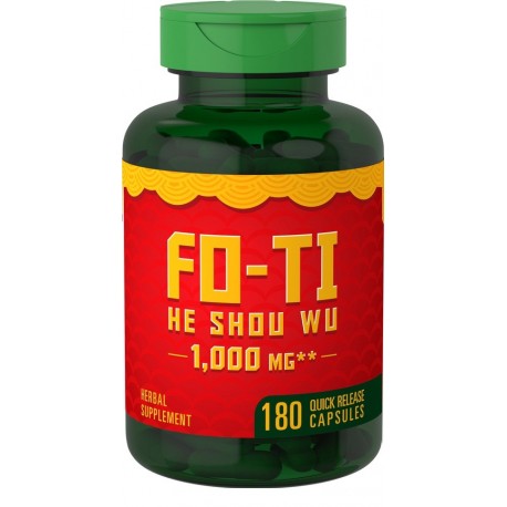 Raiz de Fo-Ti He-Shou-Wu 1000 mg 180 Cápsulas