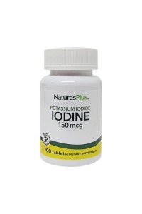  Yodo Iodine Natures Plus -Yoduro de potasio 100 comprimidos
