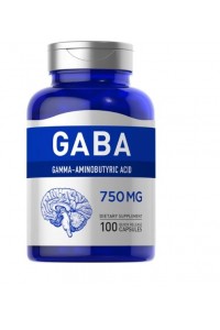 GABA 750mg promueve sueño profundo-insomnio 100 Cápsulas