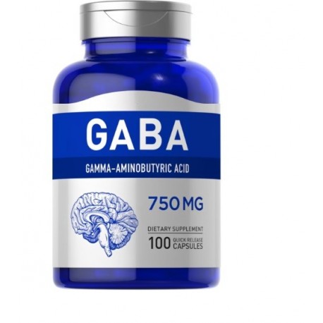 GABA 750mg regulador del sueño insomnio 100 Cápsulas.