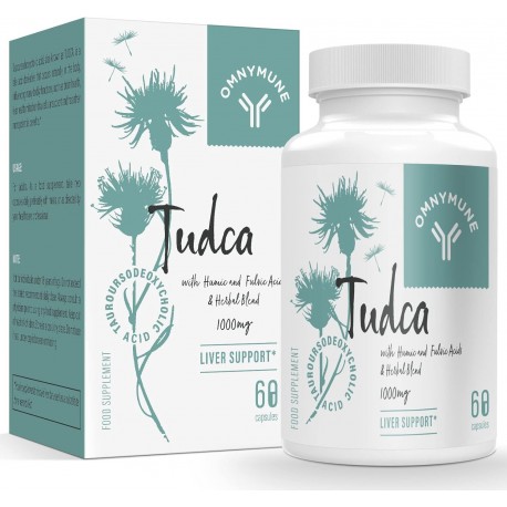 Suplemento de soporte hepático TUDCA - 1000 mg  60 cápsulas