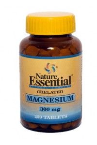 Magnesio 300 mg (quelado) NERVIOS ARTICULACIONES NATURE ESSENTIAL 250 TABLETAS